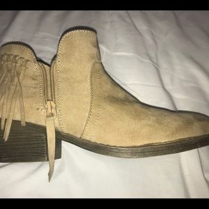 American Eagle Heeled Fringe Bootie